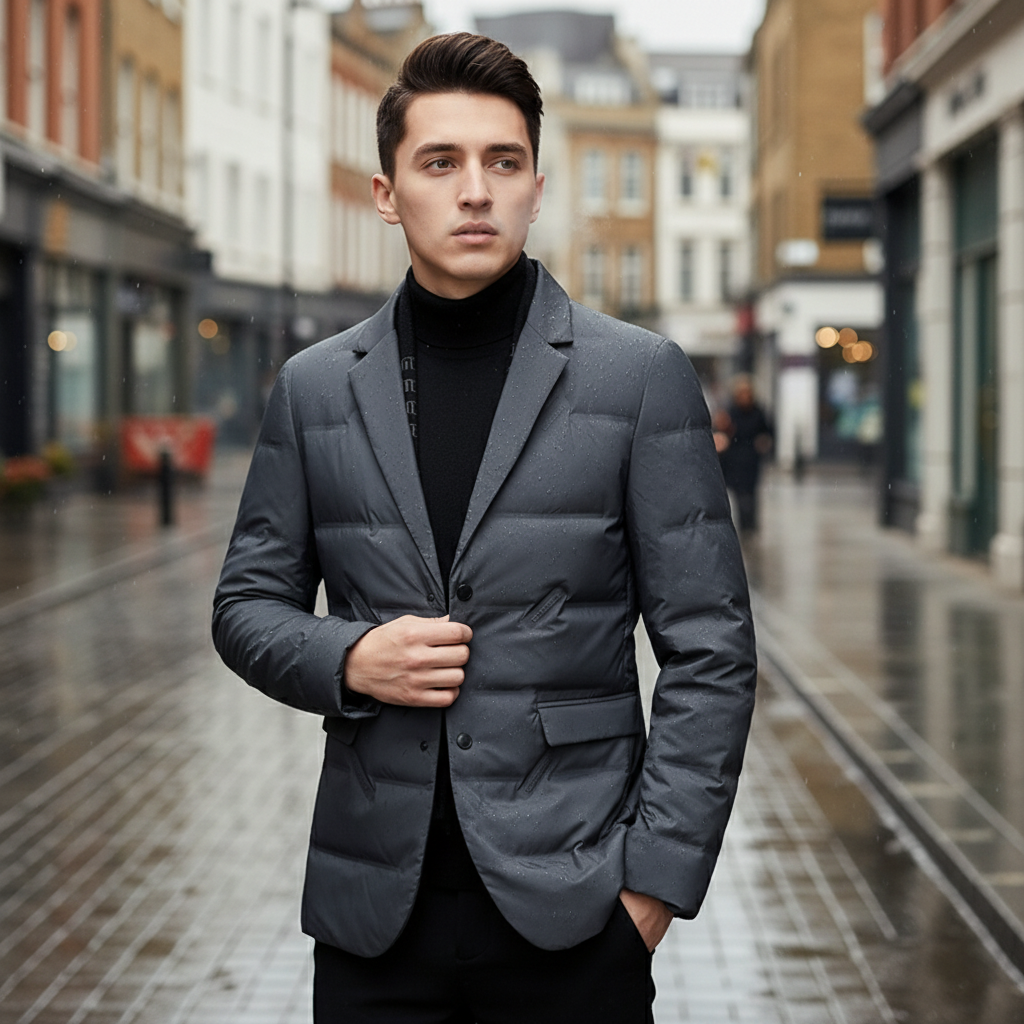 Men’s Tailored Fit Blazer Jacket | Waterproof and Padded