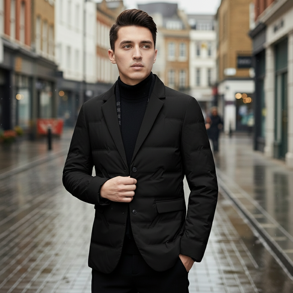 Men’s Tailored Fit Blazer Jacket | Waterproof and Padded