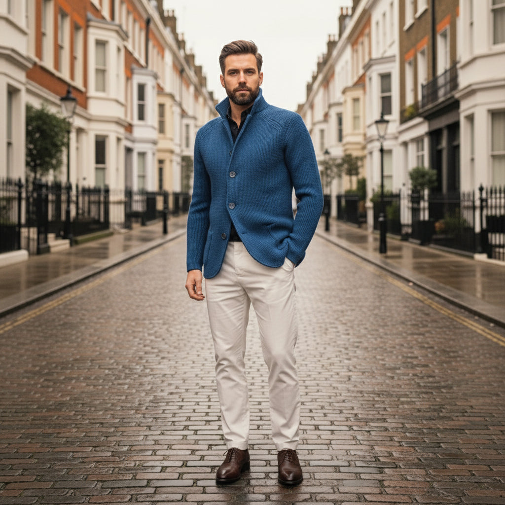 Men's Cardigan | Cozy Knit, Timeless Fit, Functional Pockets