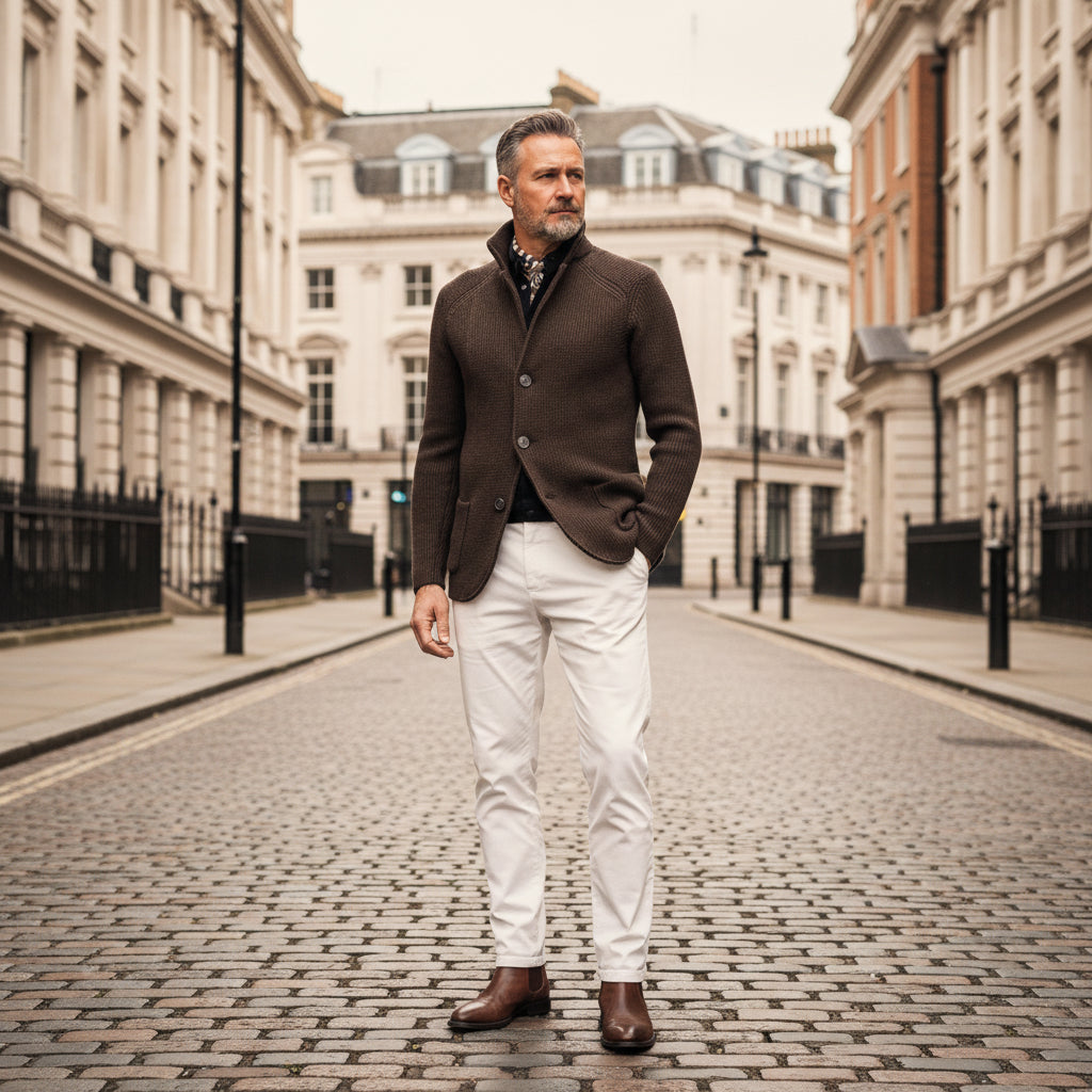 Men's Cardigan | Cozy Knit, Timeless Fit, Functional Pockets