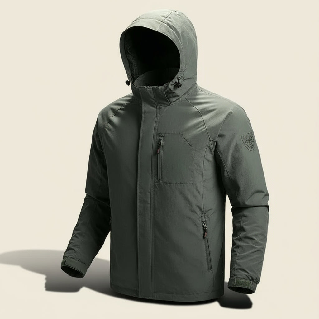 Men's Lightweight Waterproof Cargo Jacket | Breathable Design