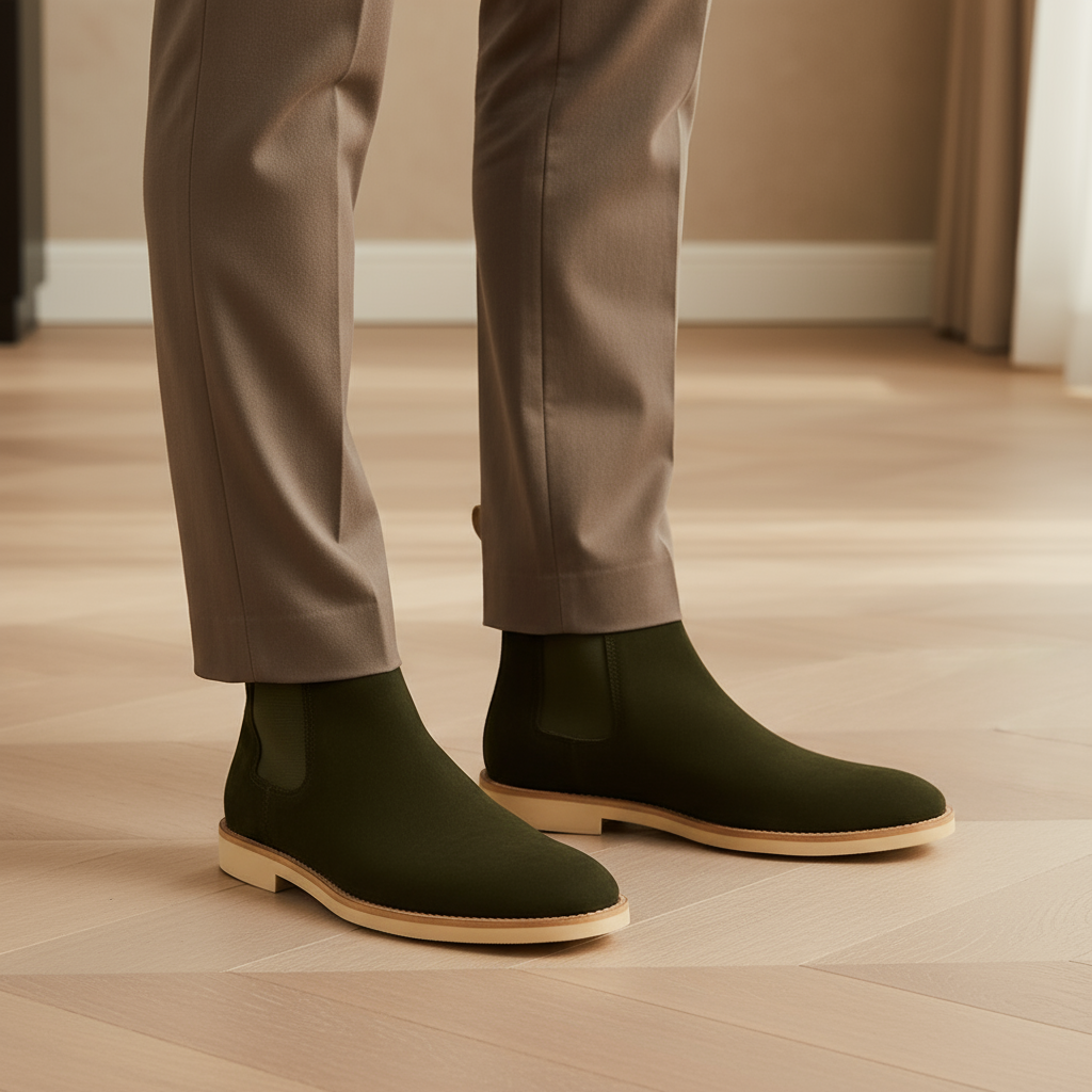 – Men's Suede Chelsea Boots | Premium Slip-On Design for Versatile Style