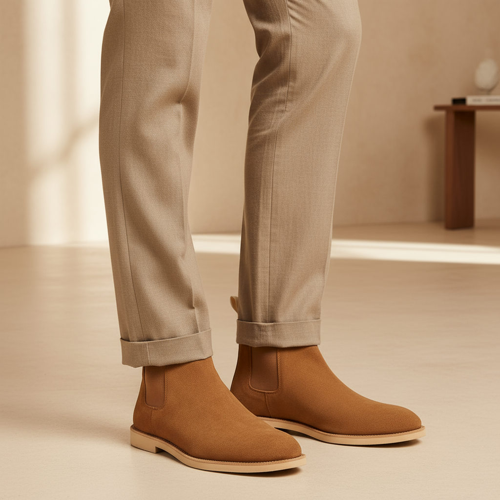 – Men's Suede Chelsea Boots | Premium Slip-On Design for Versatile Style