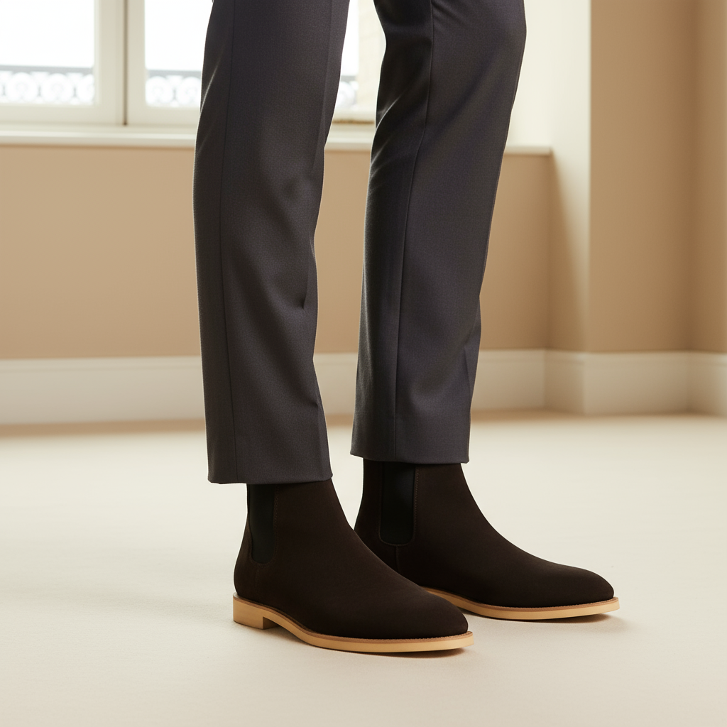 – Men's Suede Chelsea Boots | Premium Slip-On Design for Versatile Style