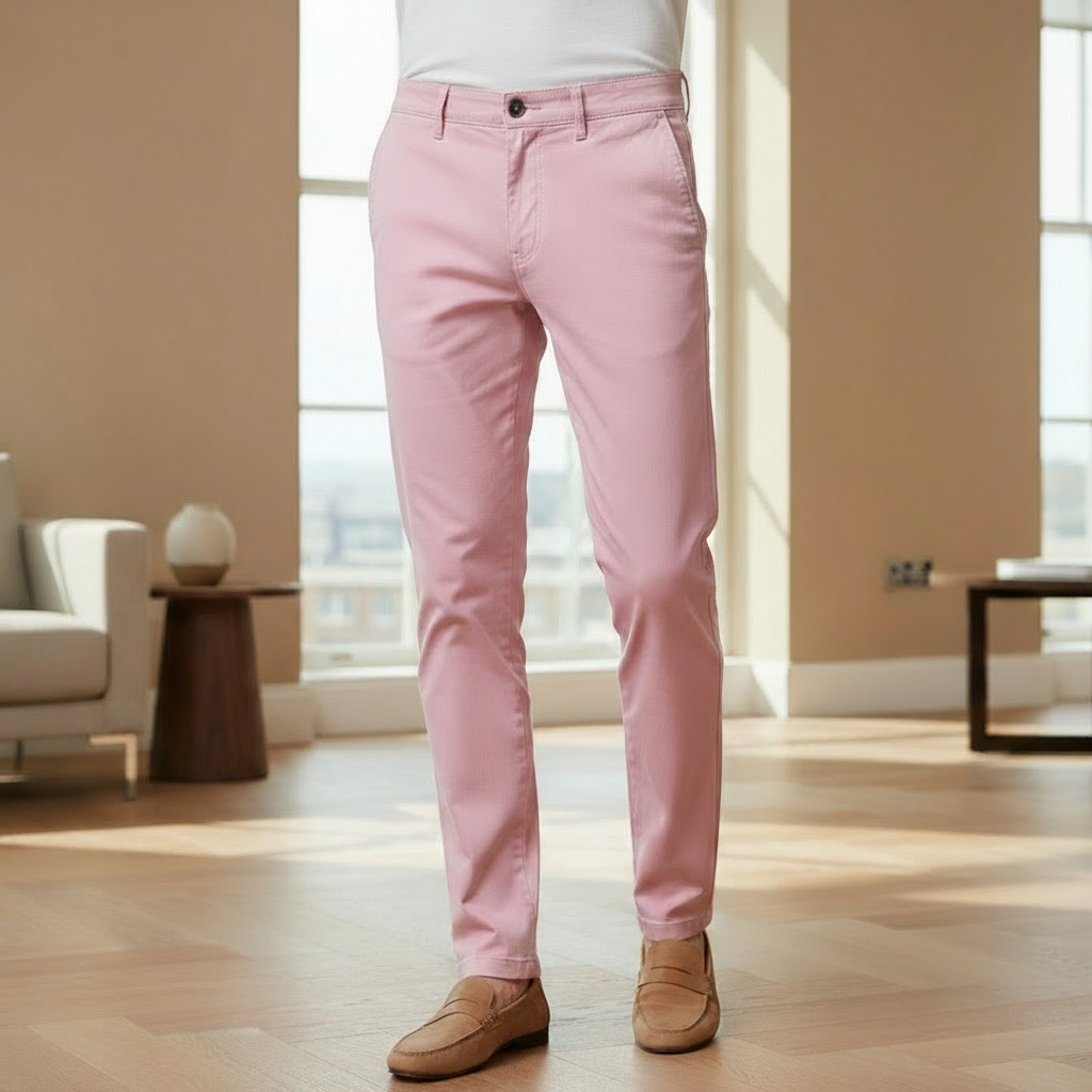 Men's Slim Fit Chino Pants | Classic Khaki, Durable Fabric
