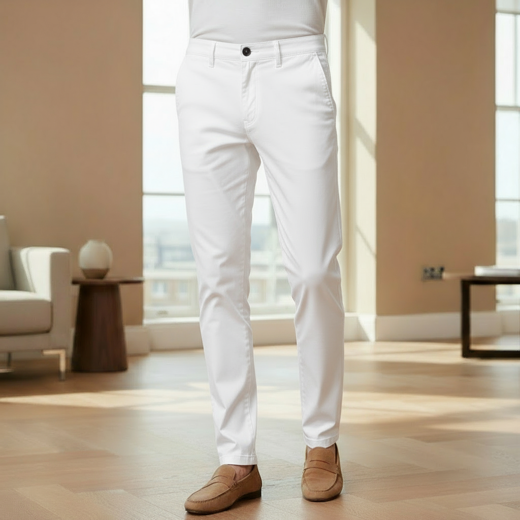 Men's Slim Fit Chino Pants | Classic Khaki, Durable Fabric