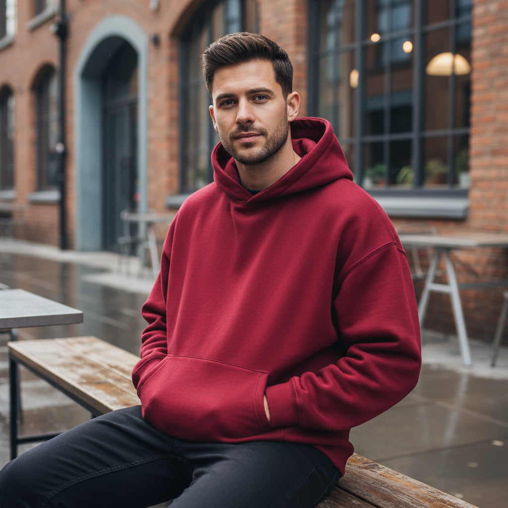 Men's Oversized Hoodie | Cozy Thick Fleece, Winter Must-Have