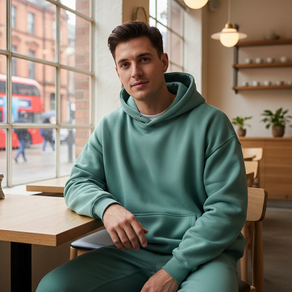 Men's Oversized Hoodie | Cozy Thick Fleece, Winter Must-Have