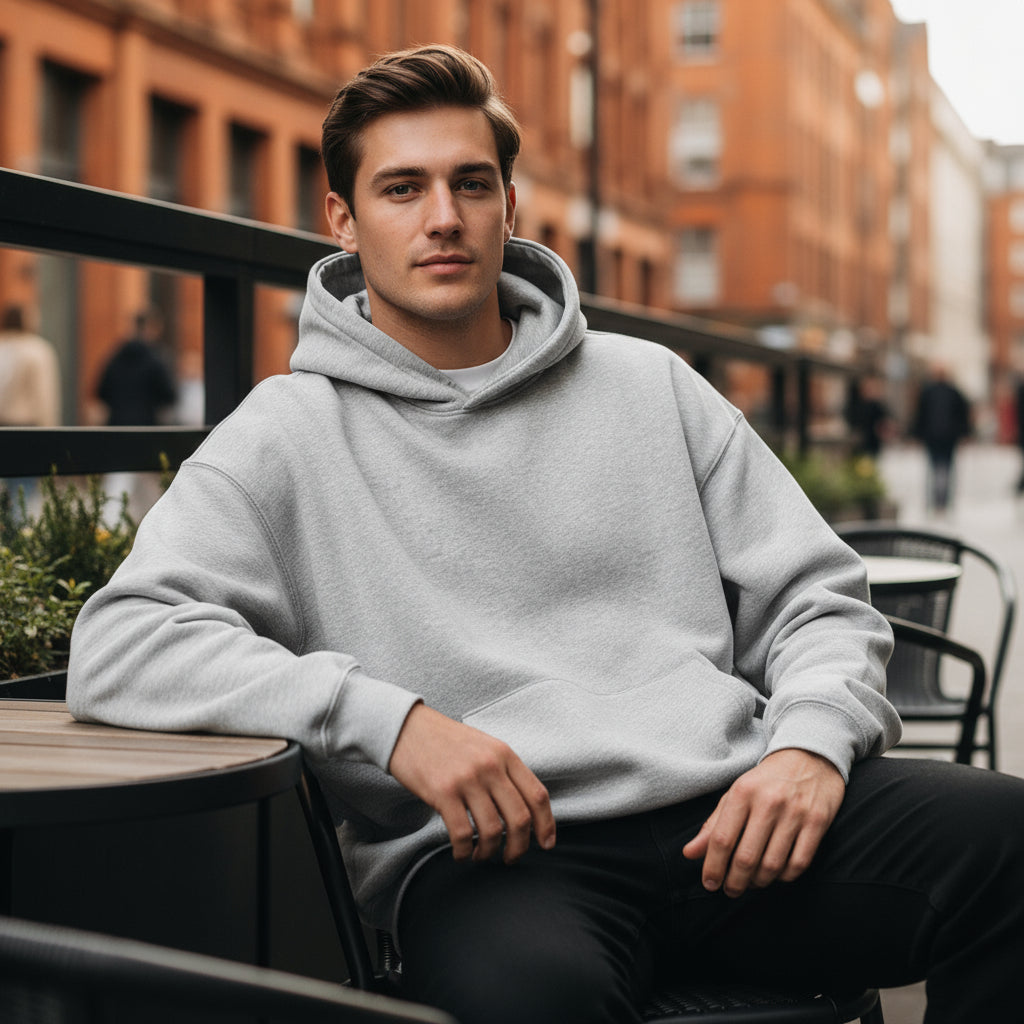Men's Oversized Hoodie | Cozy Thick Fleece, Winter Must-Have