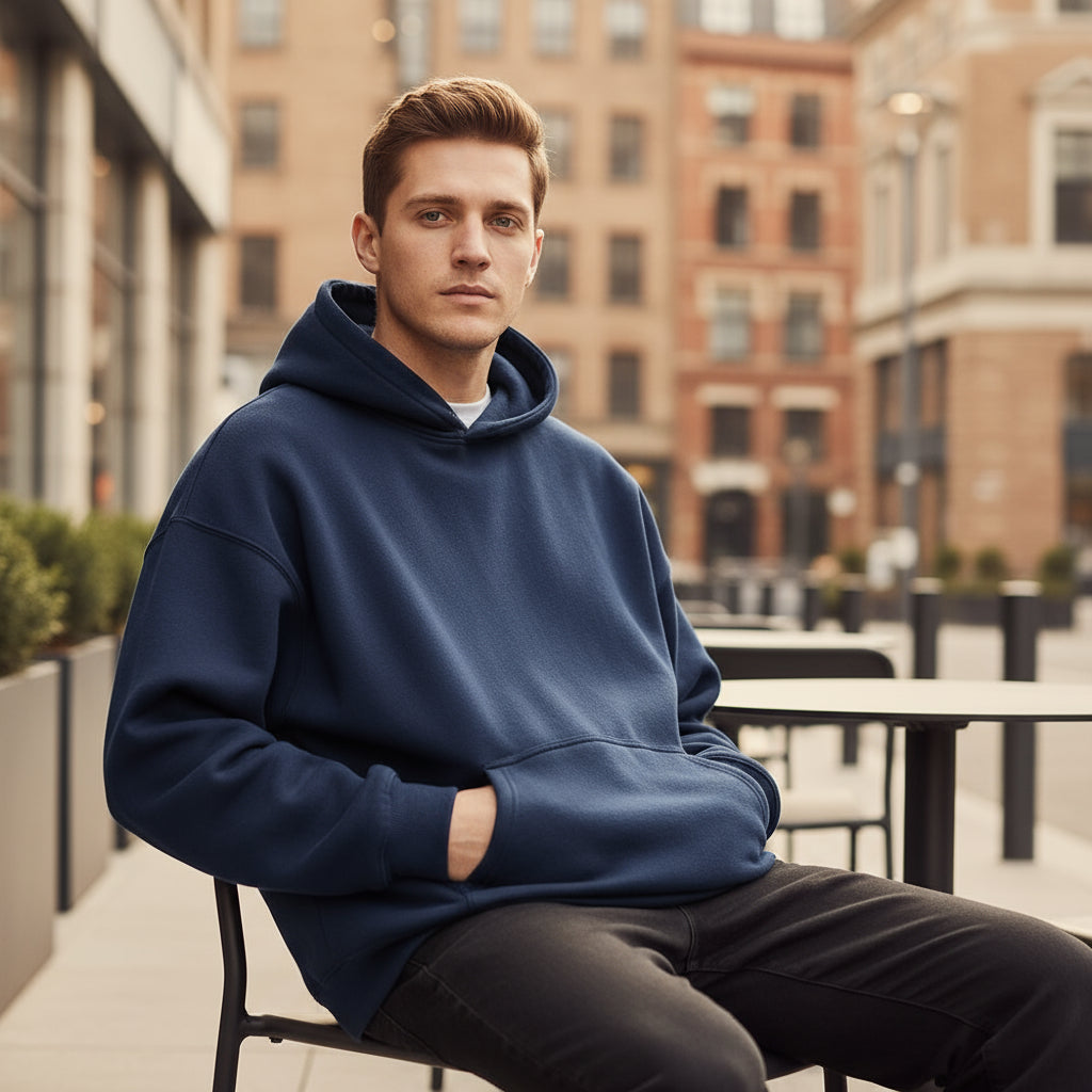 Men's Oversized Hoodie | Cozy Thick Fleece, Winter Must-Have
