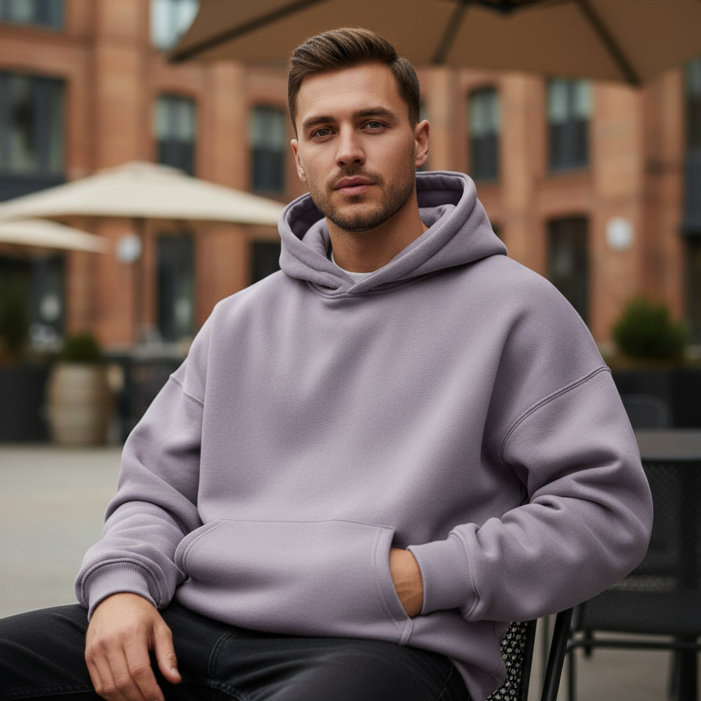 Men's Oversized Hoodie | Cozy Thick Fleece, Winter Must-Have