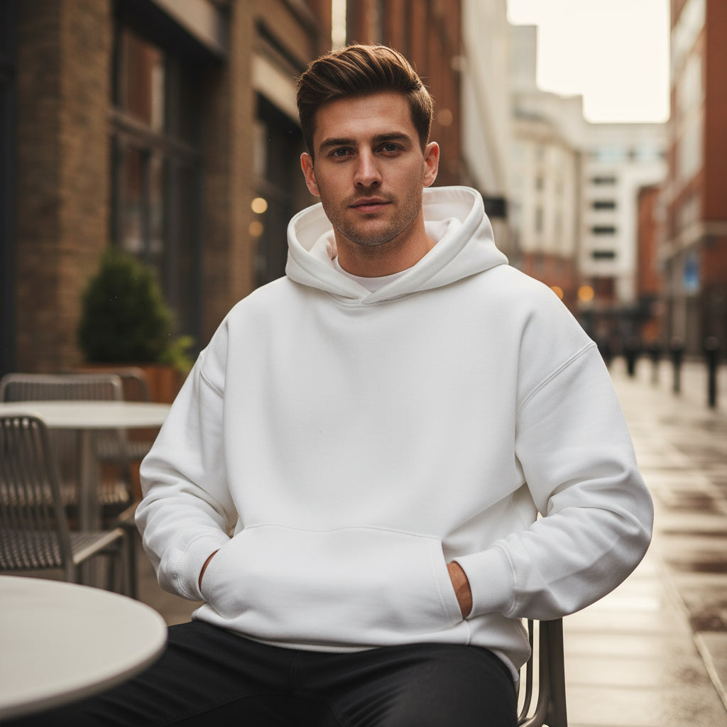 Men's Oversized Hoodie | Cozy Thick Fleece, Winter Must-Have