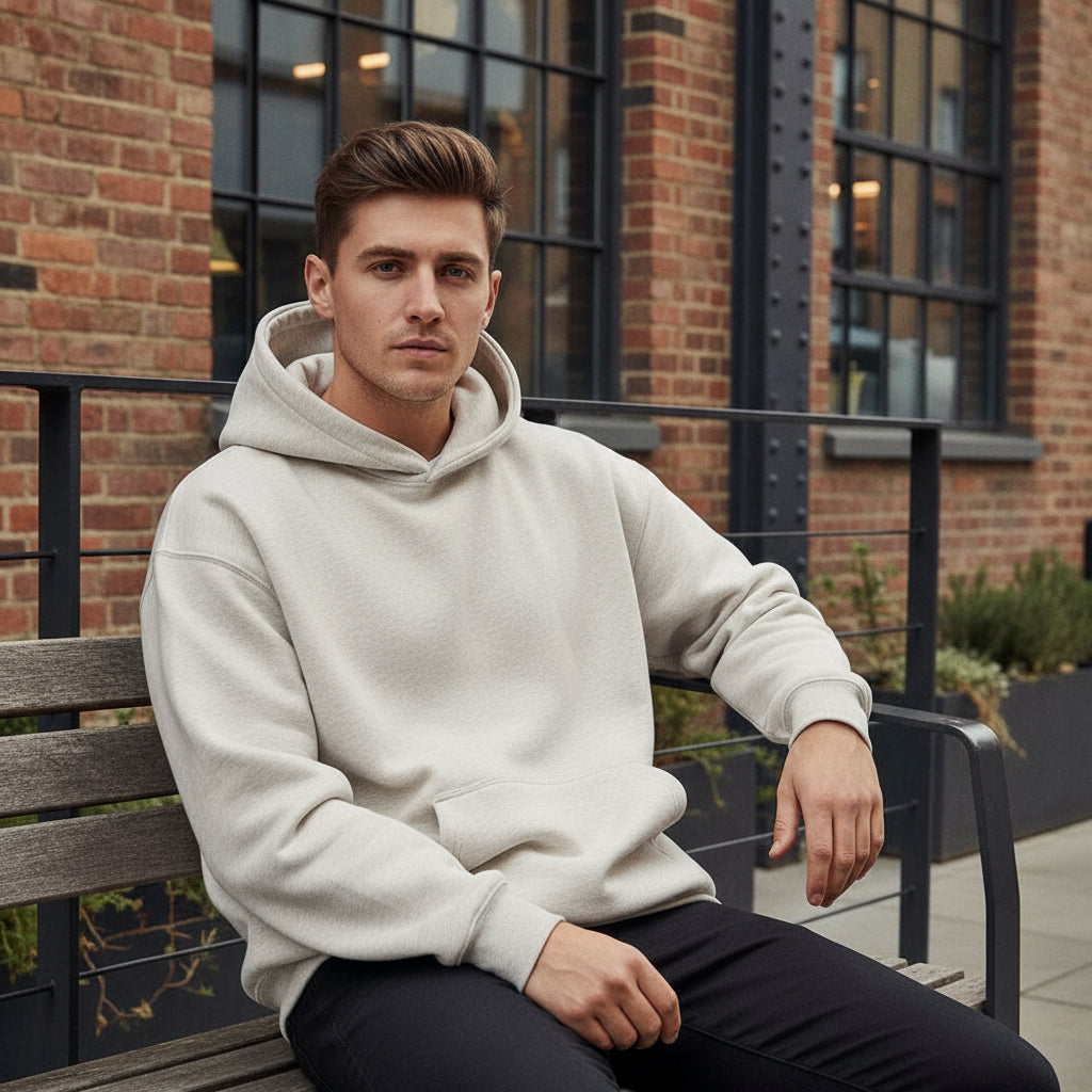 Men's Oversized Hoodie | Cozy Thick Fleece, Winter Must-Have