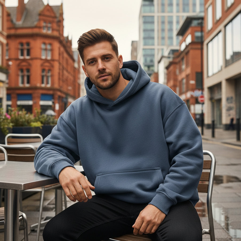 Men's Oversized Hoodie | Cozy Thick Fleece, Winter Must-Have