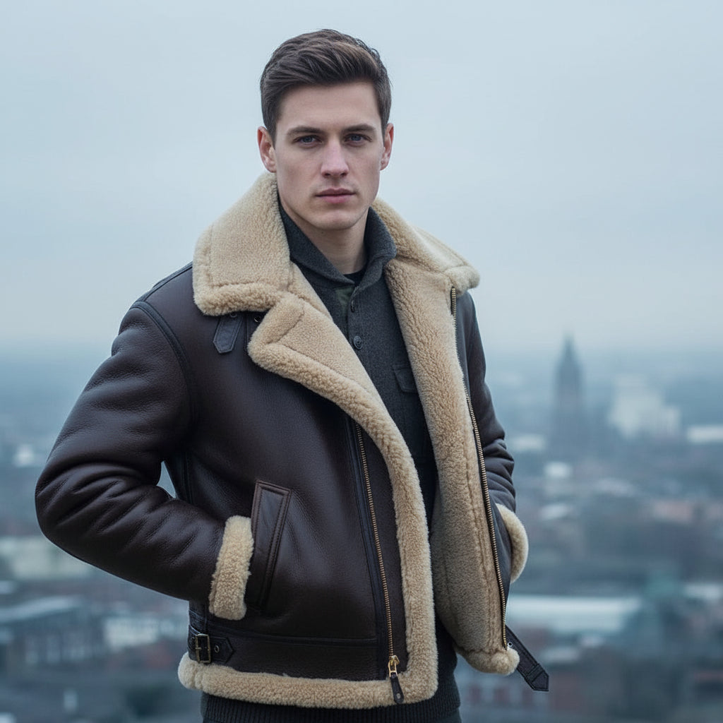 Men's Aviator Jacket | Luxurious Sheepskin, Timeless Design