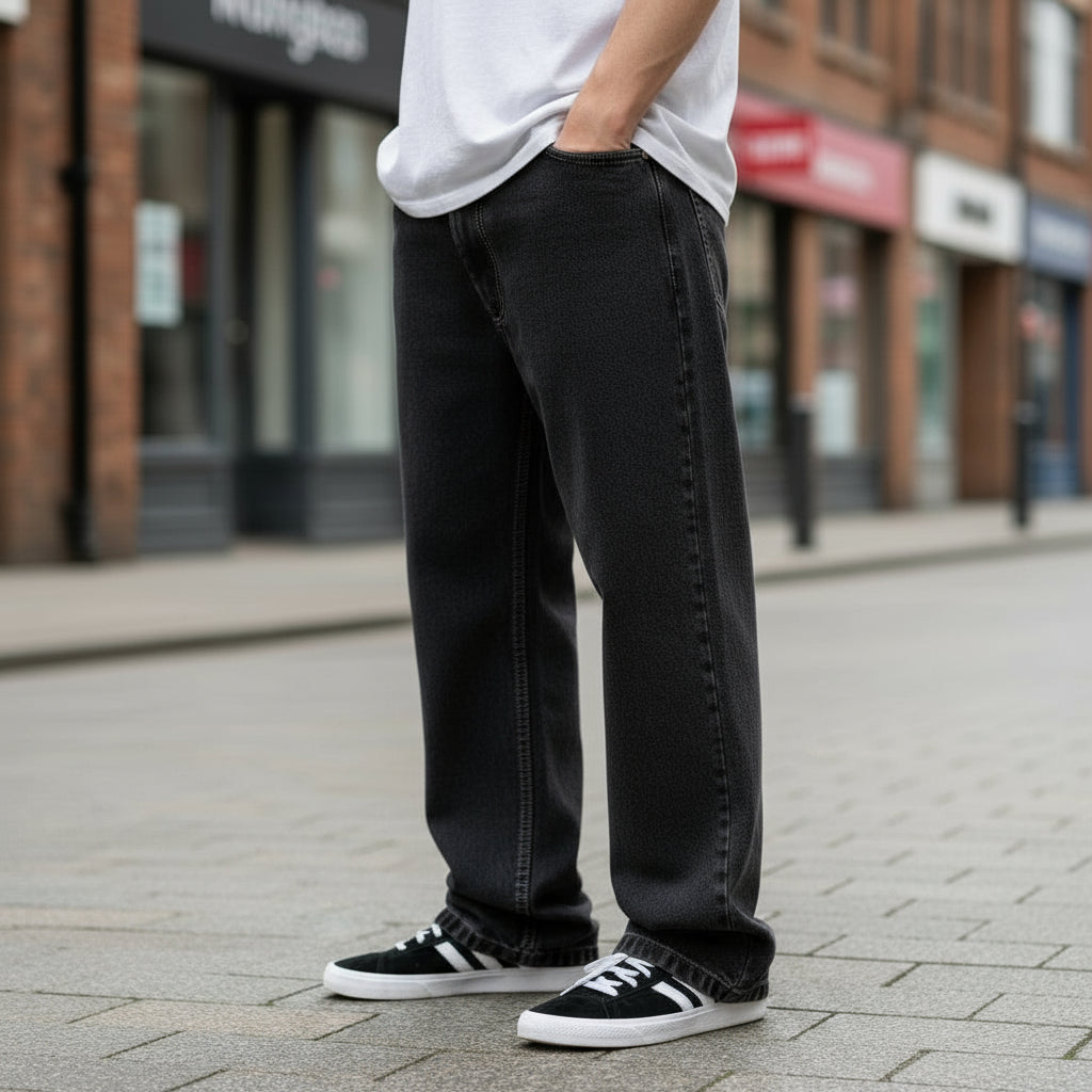 – Men's Wide Fit Denim Jeans | Urban Style