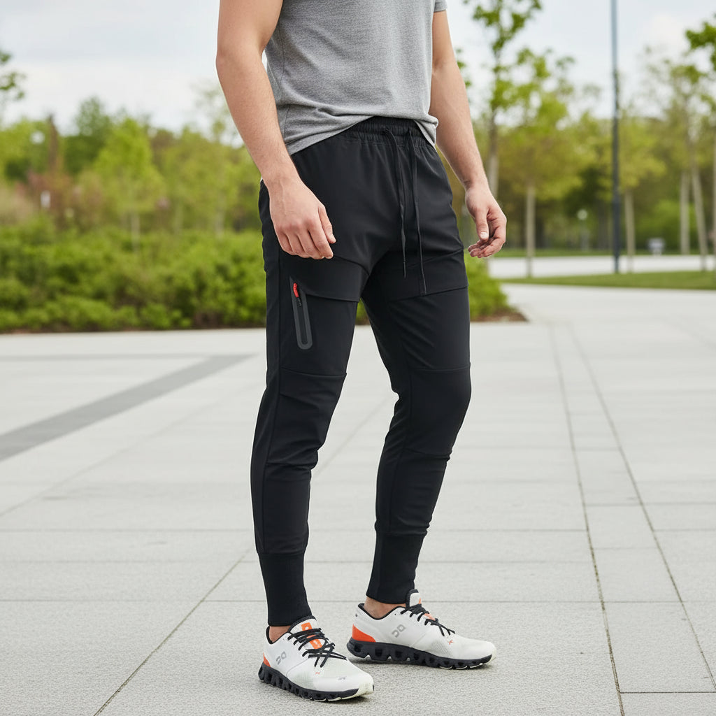 Men's Slim Fit Jogger Pants | Adjustable Waistband, Cotton Blend