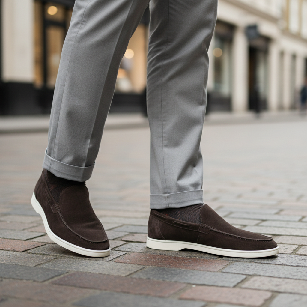 Men's Slip-On Loafers | Soft Suede Comfort