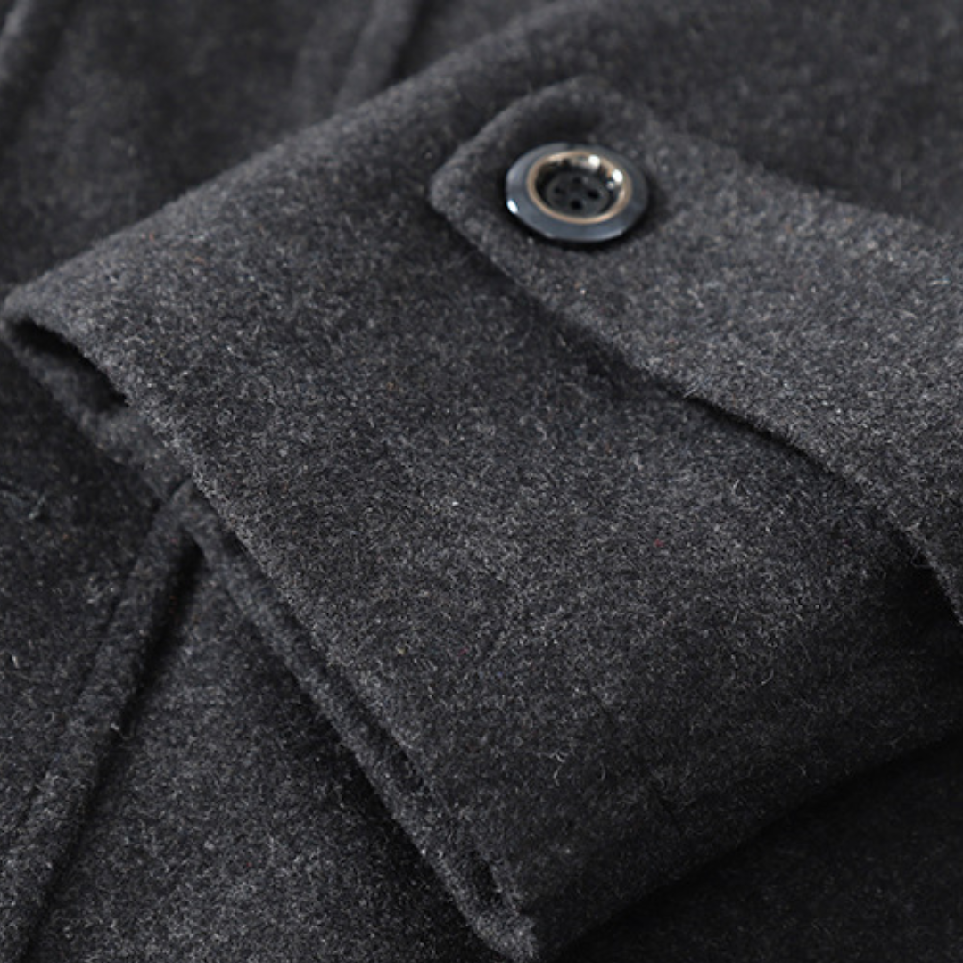 Men's Tailored Wool Blend Peacoat | Classic Winter Outerwear