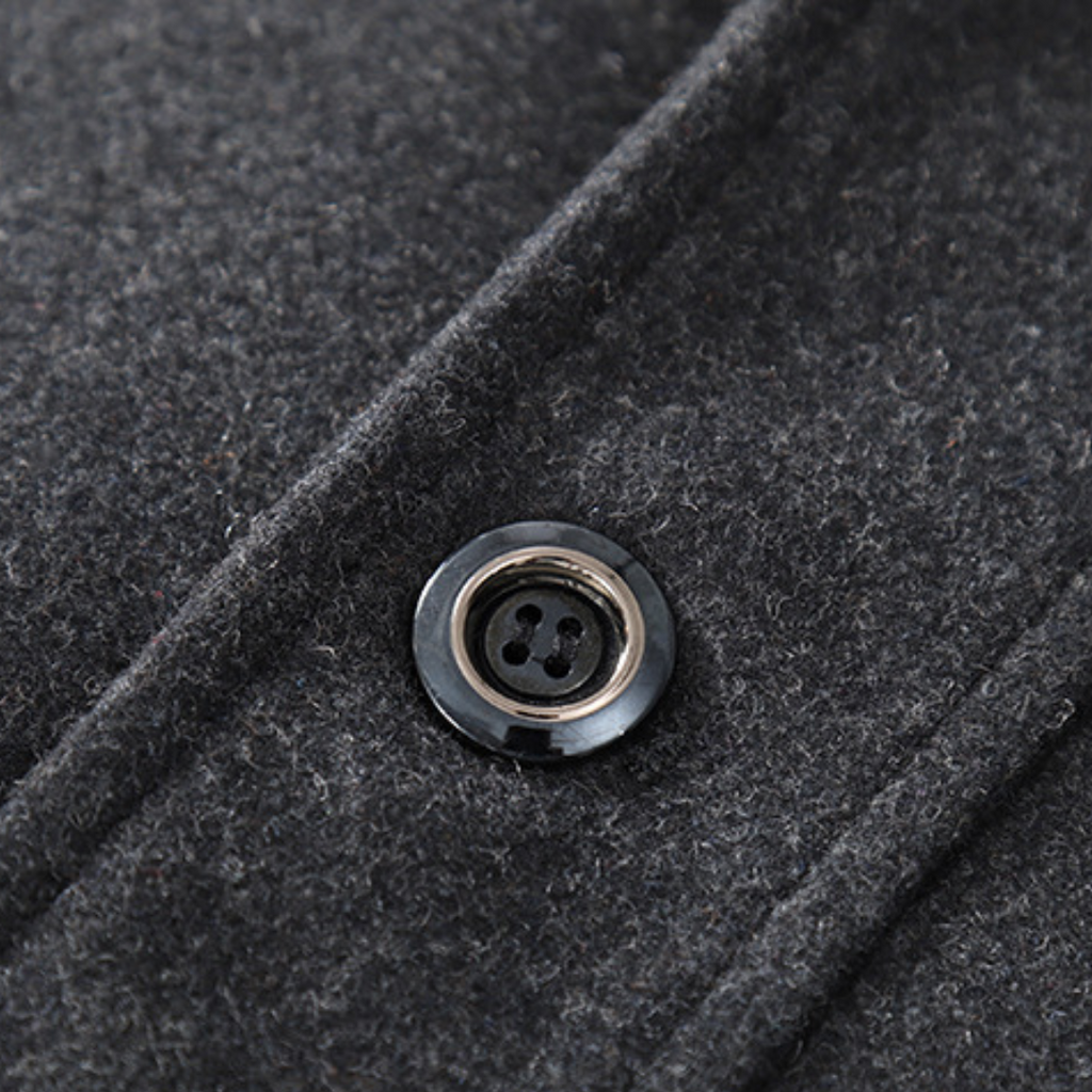 Men's Tailored Wool Blend Peacoat | Classic Winter Outerwear