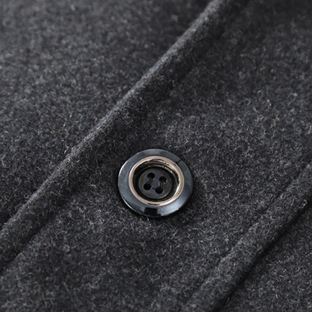 Men's Tailored Wool Blend Peacoat | Classic Winter Outerwear