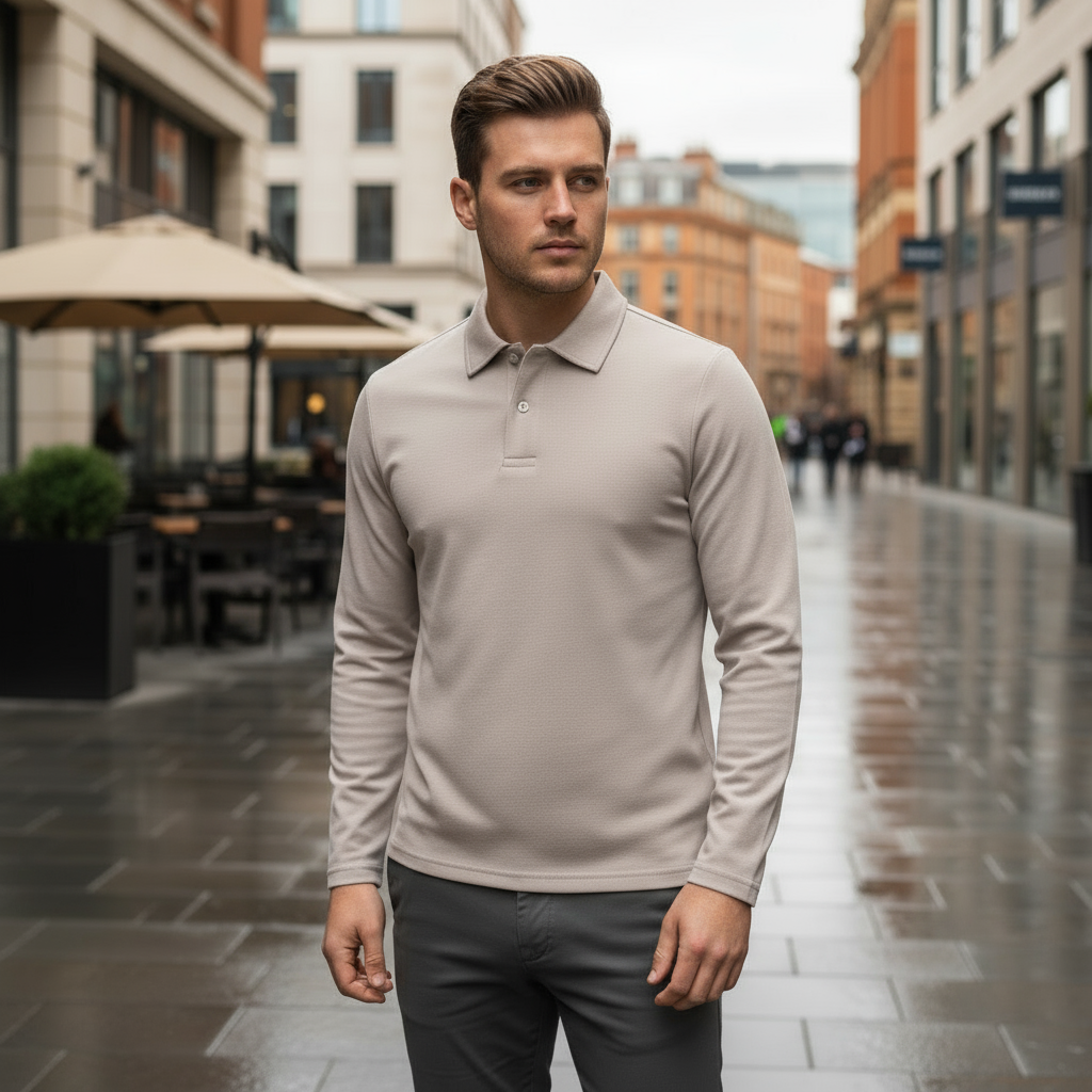 Men's Polo Shirt | Premium Cotton Blend with Embroidered Detailing