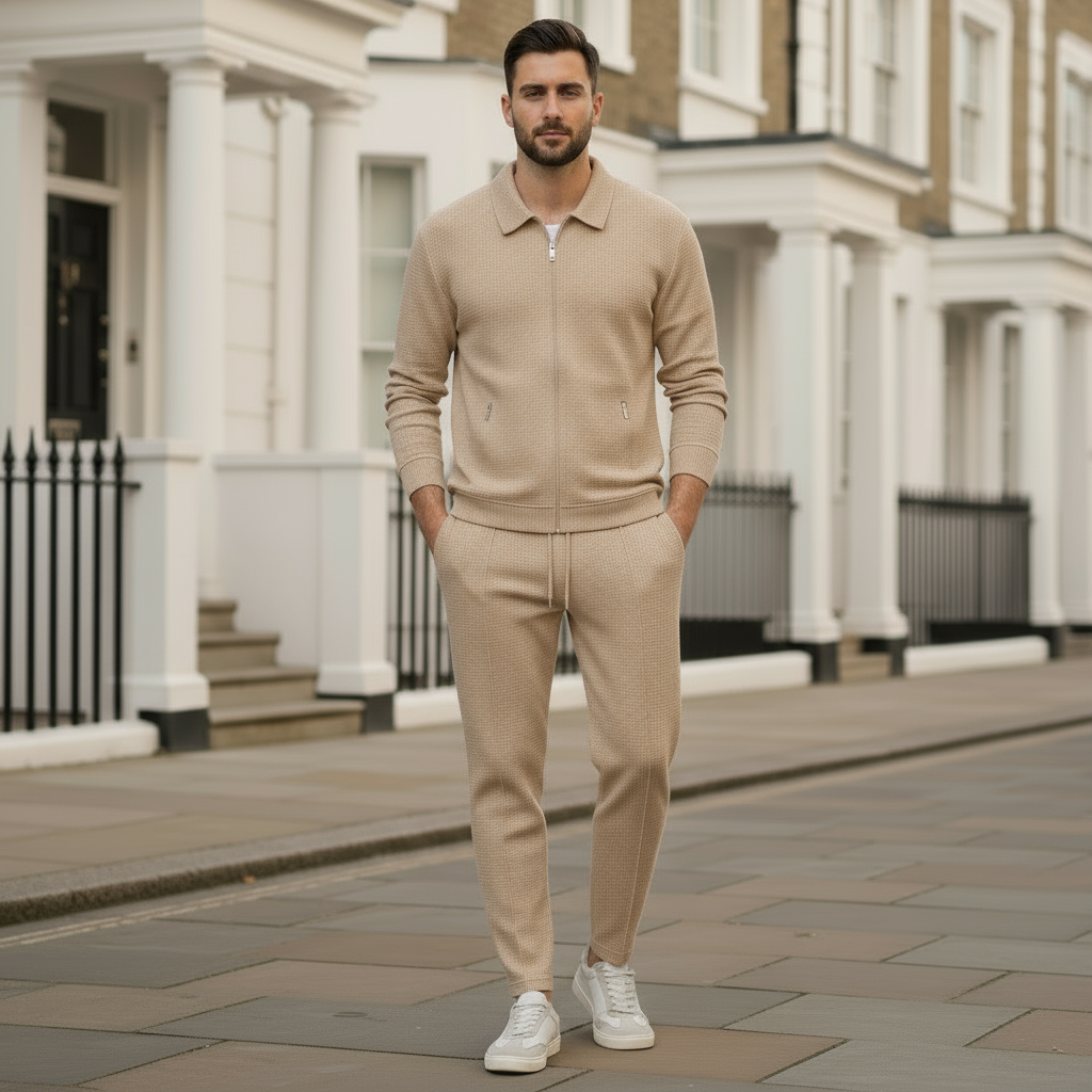 Men's Tracksuit Set | Cozy Waffle Texture & Perfect Fit
