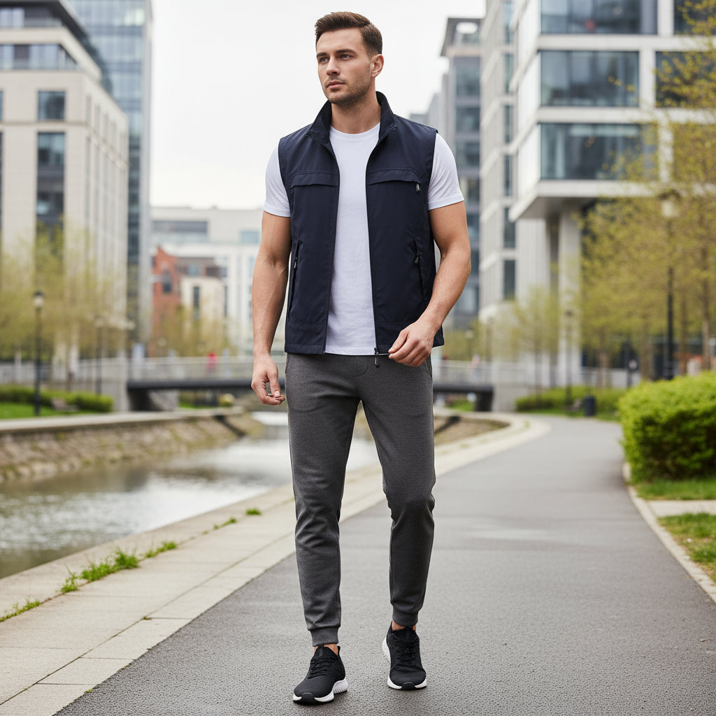 Men's Sleeveless Vest | Quick-Drying, Breathable Fabric