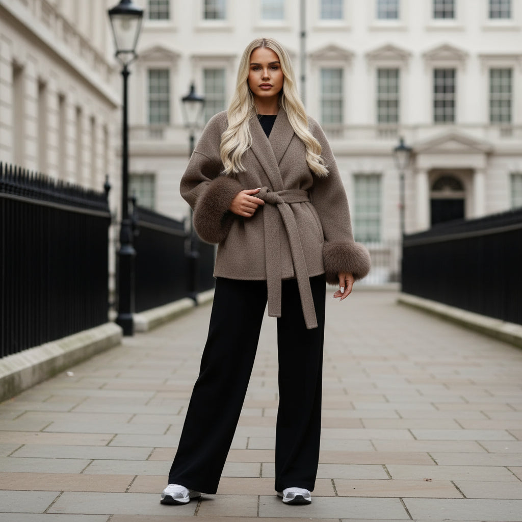 Women's Winter Coat | Oversized Faux Fur Design