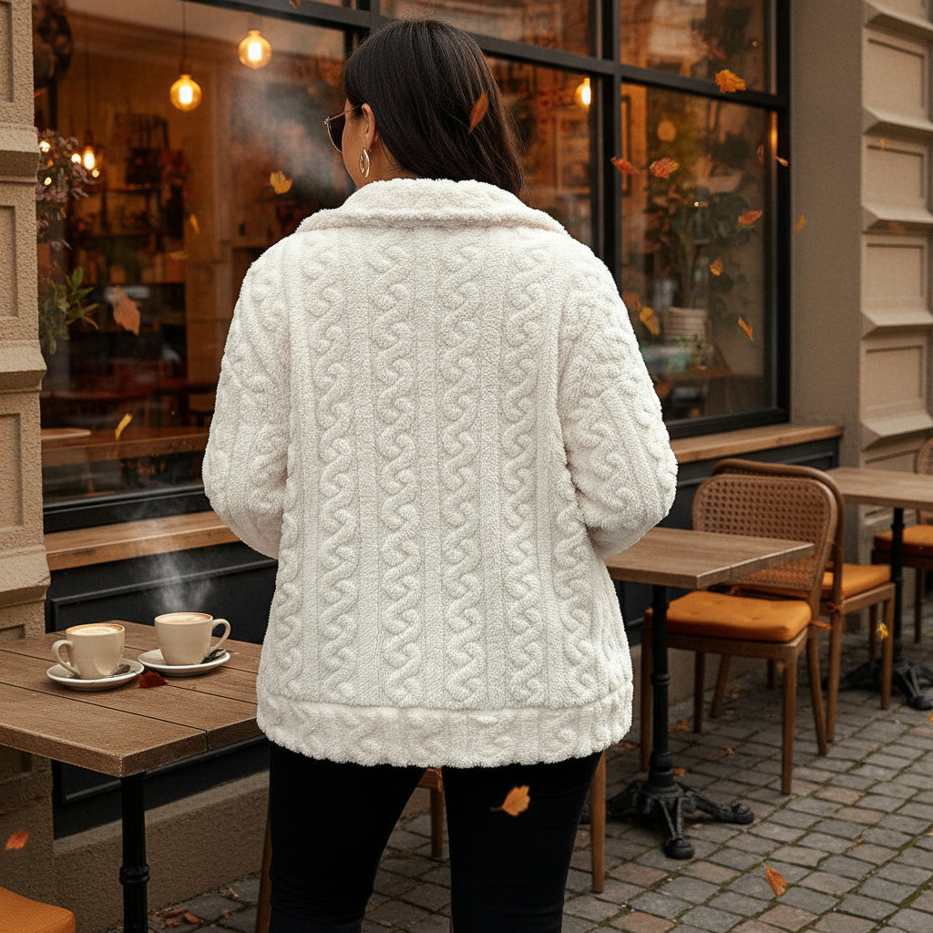 Women's Winter Coat | Cozy Cotton Blend, Relaxed Fit