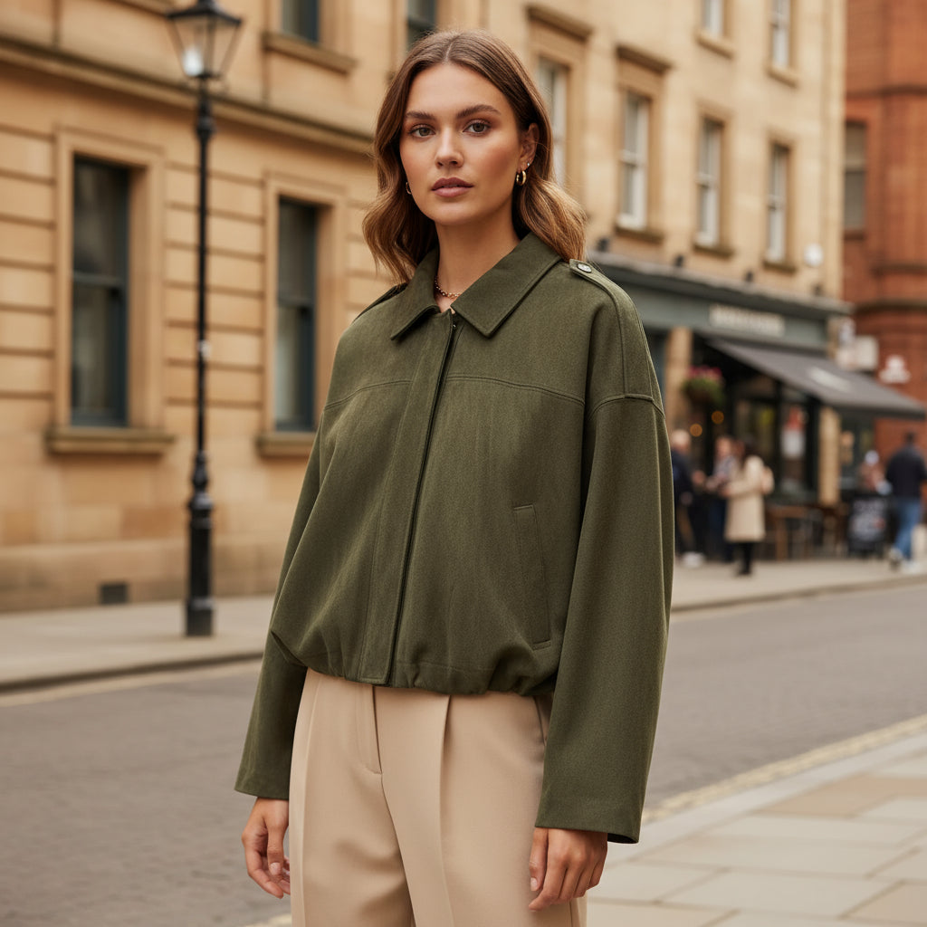 – Women's Short Jacket | Comfortable Fabric, Easygoing Fit