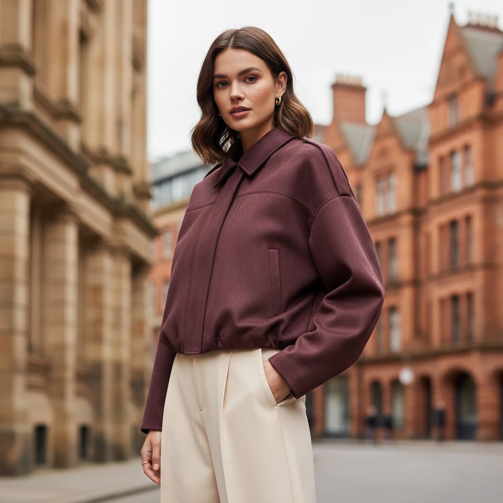 – Women's Short Jacket | Comfortable Fabric, Easygoing Fit