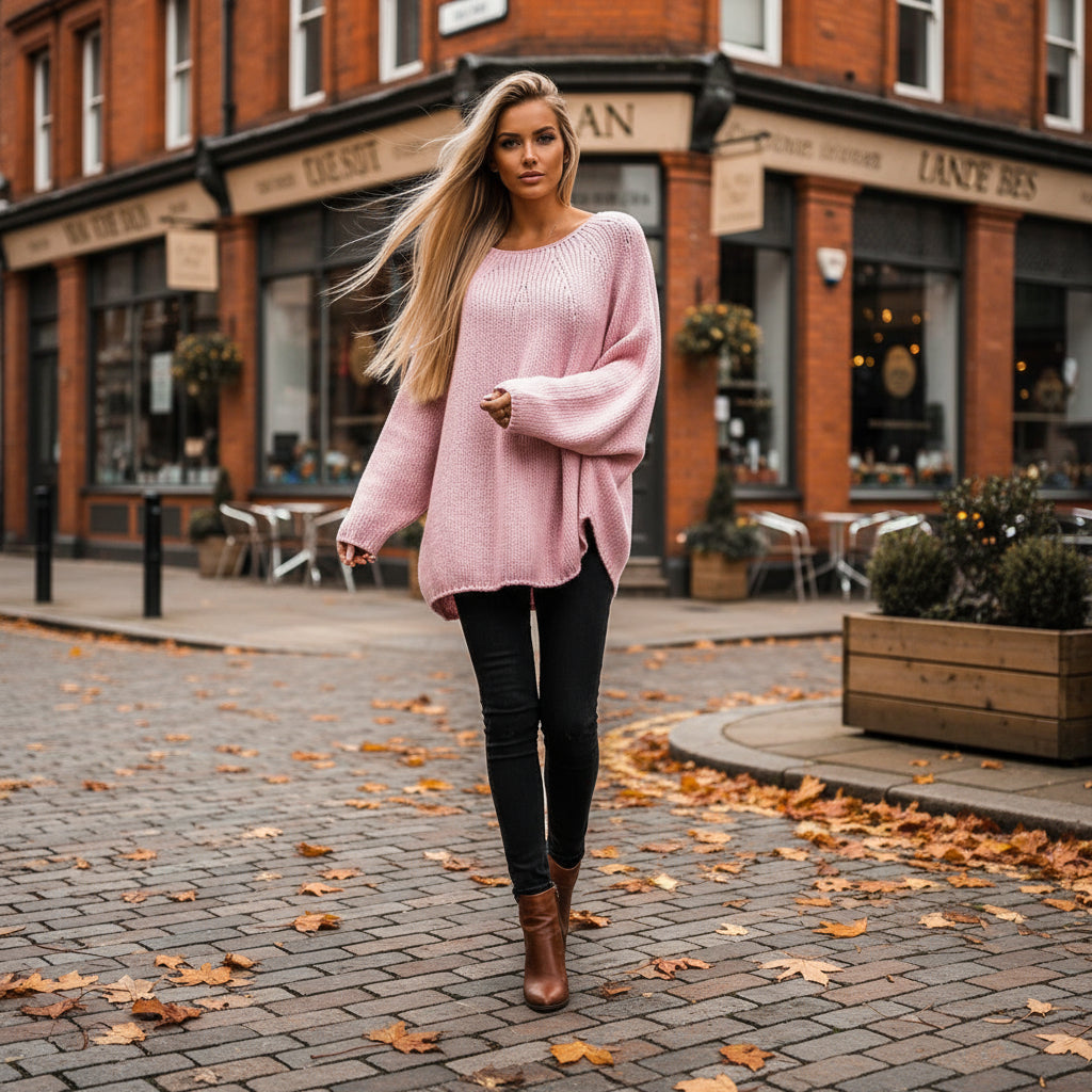 – Women's Chunky Knit Oversized Sweater
